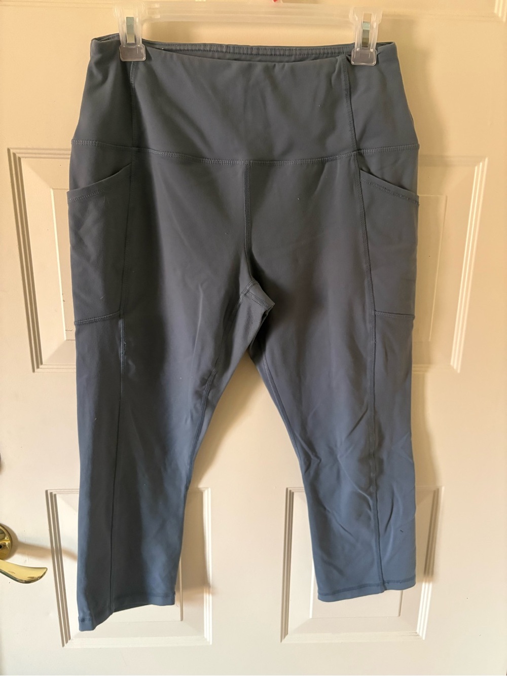 RBX Charcoal High-Rise Capri Leggings